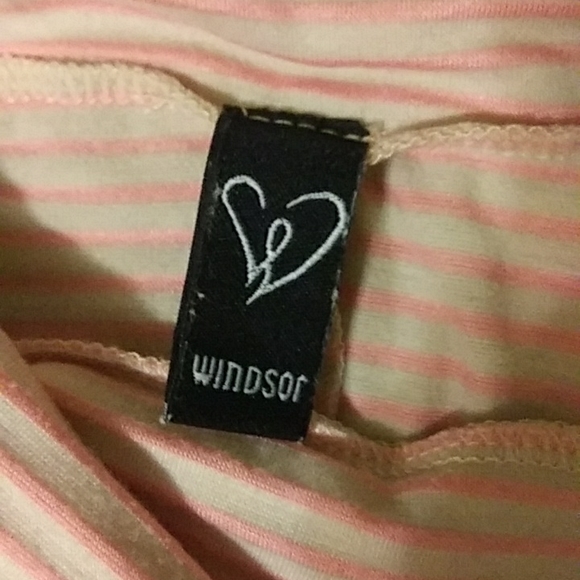 Striped maxi skirt with roll top waistband - Picture 2 of 3